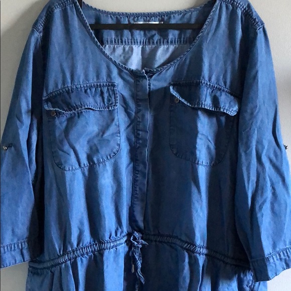 Rickis denim dress w/ pockets ! - Picture 2 of 4